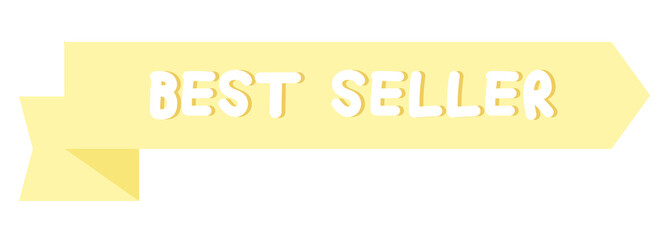 Obraz premium Pastel BEST SELLER sale tag for online shopping, marketing, promotion, sticker, banner, special price, discount, business, social media, print, ad, template, sign, symbol, campaign, web button