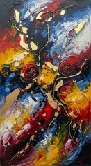 Fototapeta premium Abstract Expressionist Composition.