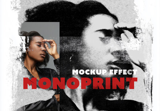 Monoprint Photo Effect