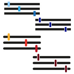 Obraz premium Interface timeline diagram. Customizable progress bar. Data visualization chart. Vector UI element.