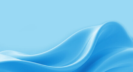 Fototapeta premium Flowing abstract blue liquid waves background