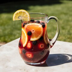 ice tea with fruits