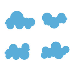 vector illustration of clouds
