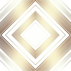 Golden rhombus line art design on a white background for posters and wallpapers
