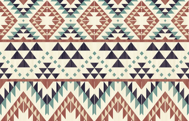 Geometric ethnic pattern seamless, Native American ethnic design, Southwestern decor design for background ,curtain, carpet, wallpaper, clothing, wrapping, Batik, vector illustration.