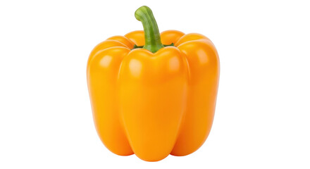 Isolated Yellow Bell Pepper, a Single Vegetable, Cooking Ingredient, Healthy Food choice