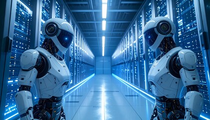Robots in Data Center: Artificial Intelligence and Technology Integration.