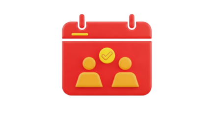 Isolated agenda icon appointment reminder event concept meeting plan date symbol render