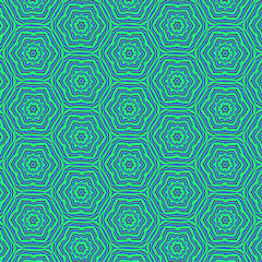 A seamless green flower pattern with delicate veiny details adding a natural, textured look.