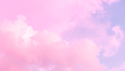 Pastel pink and purple cloudscape