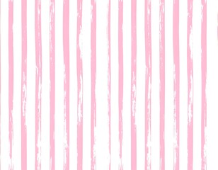 Pastel pink and white striped background with textured brushstrokes