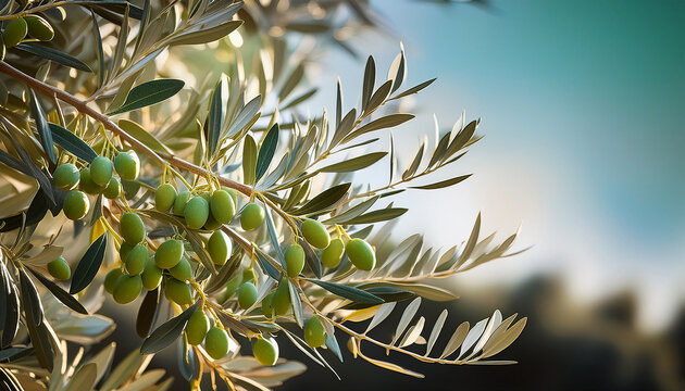 Olive Tree Elaeagnus Angustifolia Close Up Of Silvery Green Leaves And Clusters Of Small Unripe Fruits On A Olive Tree The Textured Foliage Glistens Softly In Daylight