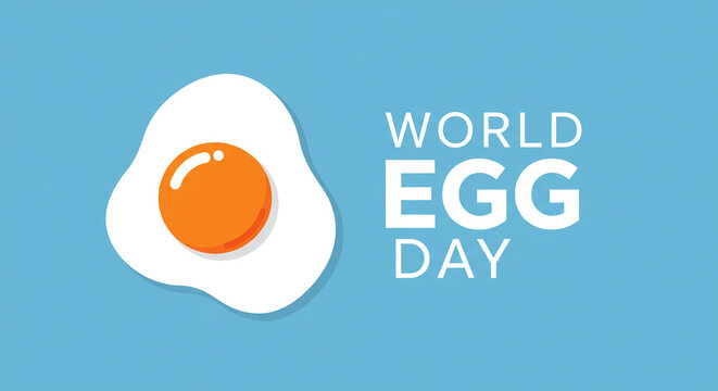 Celebrate World Egg Day with this vibrant, eye-catching graphic! Perfect for social media campaigns, food promotions, and breakfast menus, inspiring healthy eating and fun celebrations - Powered by Adobe