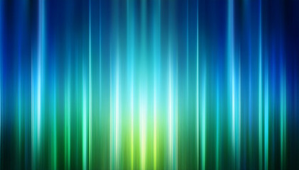 A Soft Gradient Of Blue And Green Hues With Radiating Light Beams And Vertical Stripes