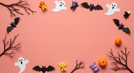 frame with butterflies