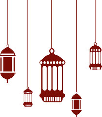 Ramadan Lantern With Moon And Stars