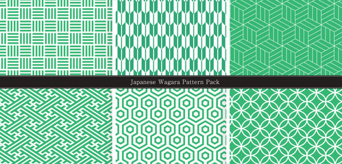 Set of traditional Japanese patterns