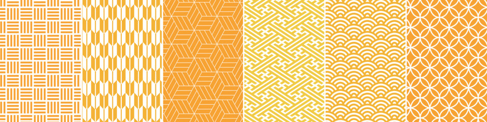 Set of traditional Japanese patterns