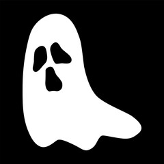 Cute Halloween Ghost Vector Illustration