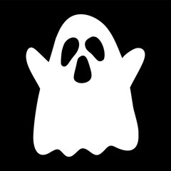 Cute Halloween Ghost Vector Illustration