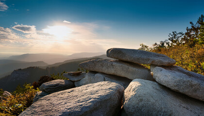 Rock Platforms Rest Calmly Awaiting An Adventure First Step