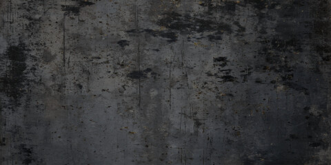 Old black toned grunge rough scratched textured wall, Empty surface of Black stone or grunge charcoal black board or chalk board texture, grainy Marble Black Texture Background.