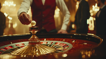 運命が回る夜、輝きと緊張のルーレット