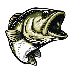 A colorful cartoon vector illustration of a tropical marine fish swimming in the water, perfect for aquarium or fishing nature designs