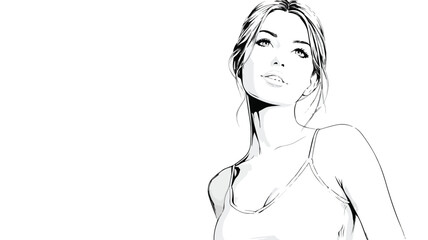 Stylish Woman Standing 3D Vector Illustration for Design Projects