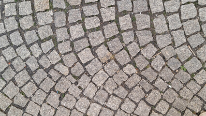Paving stones as a background.