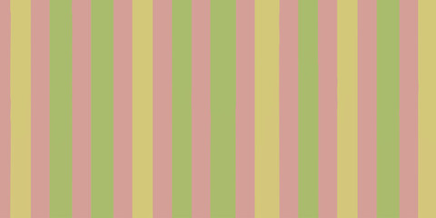 A simple and elegant seamless background featuring a pattern of vertical stripes in a soft, retro color palette of pastel pink, sage green, and muted yellow