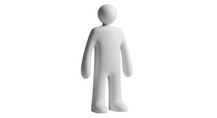 Isolated generic man model for presentations or infographics; human representation