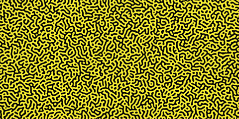 Abstract truing organic wallpaper Turing reaction diffusion monochrome seamless pattern .Monochrome Turing reaction background .Natural seamless line pattern. Linear design with biological shapes