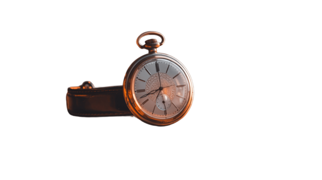 An antique pocket watch, elegantly displayed, telling the passage of time.