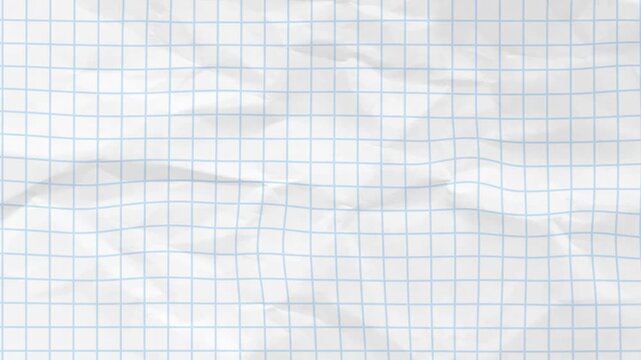 Stop motion animation paper texture background. Crumpled White Paper 4k quality