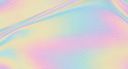 Iridescent Pastel Sheet with Subtle Folds and a Dreamy, Ethereal