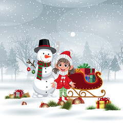 cheerfulwoman illustration 