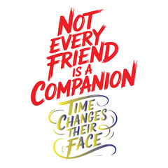 Inspirational quote about friendship and time changing perspectives