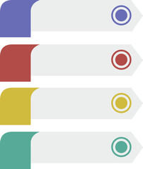 Obraz premium 4 Points Timeline Infographic