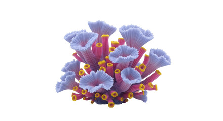Isolated colorful sea coral, marine wildlife design element for aquariums and decoration © Johanna