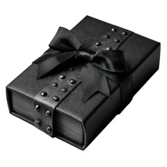 Black Studded Gift Box with Bow