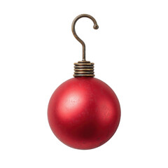 Red Christmas Ornament with Hook
