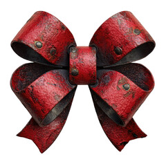 Rustic Red Metal Bow