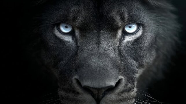 pircing eyes of a strong majestic lion
