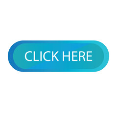 Click Here Button with Click cursor. Vector illustration