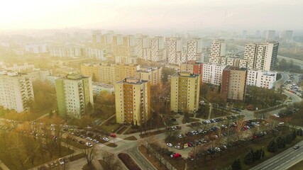 Fototapeta premium Modern apartment blocks in urban residential district