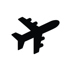 Obraz premium Silhouette of a Commercial Jet Airplane Flying Against a Clear Sky
