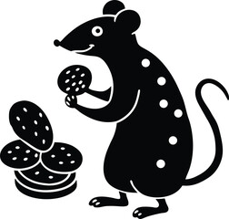 Abstract geometric pattern with repeating shapes and textures in vibrant colors isolated on transparent background