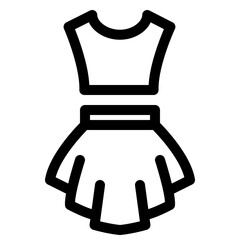 Skirt and Top Outline