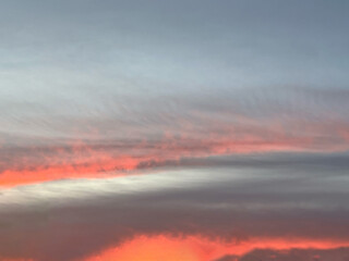 sunset in the sky